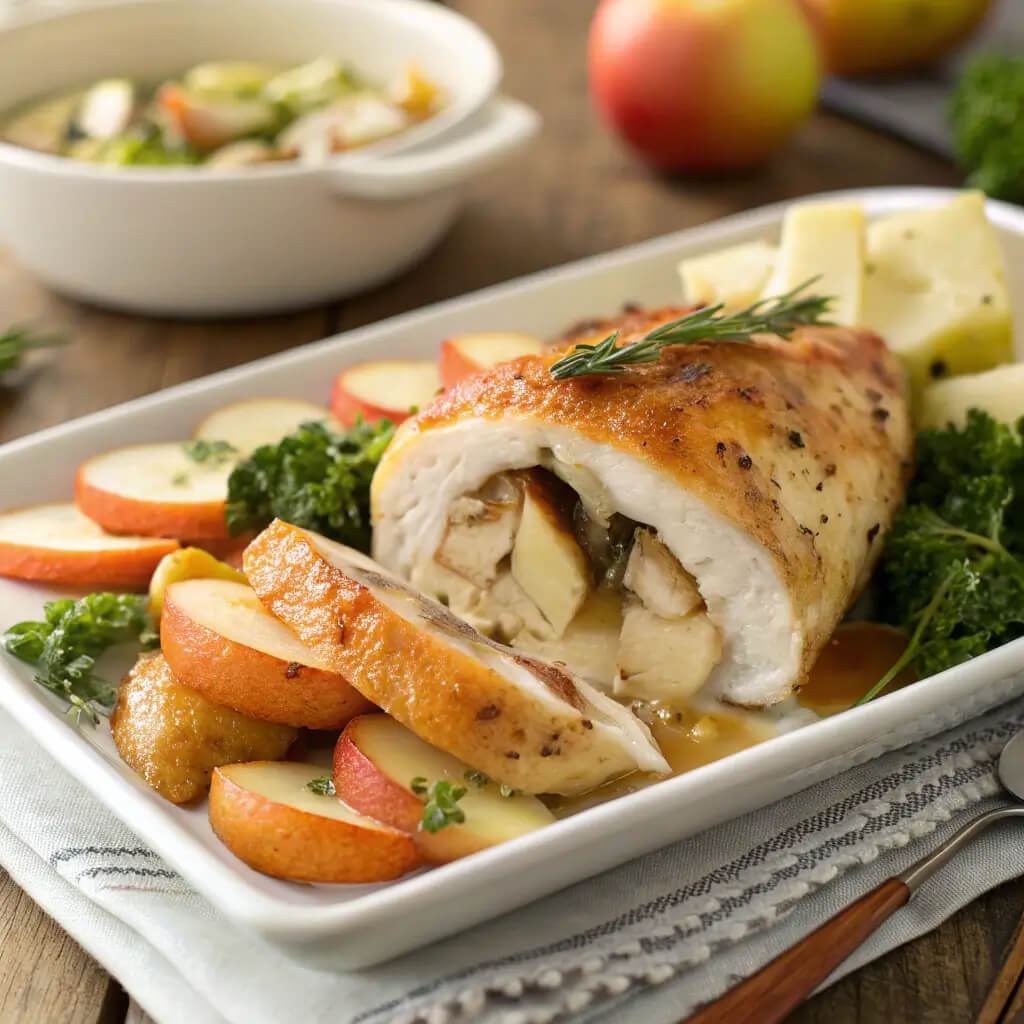 apple and brie stuffed chicken breast