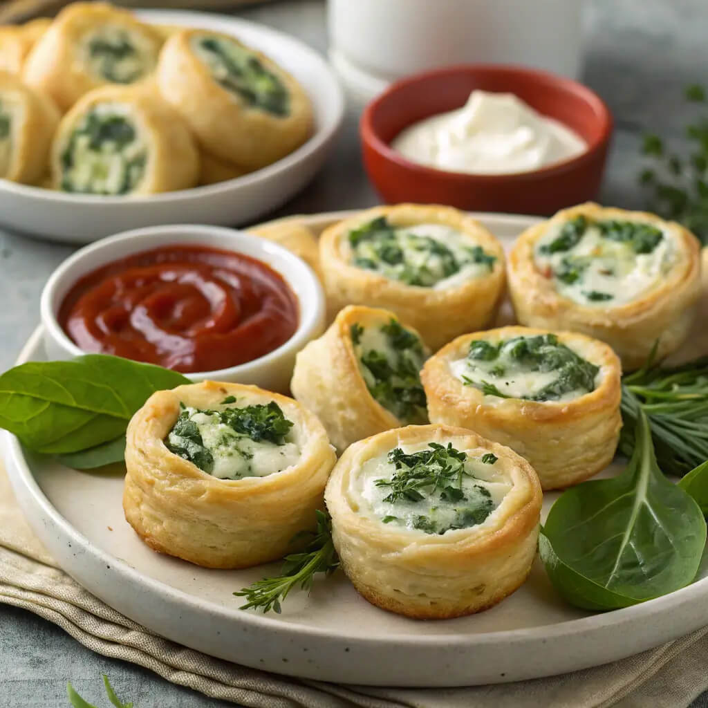 cream cheese spinach puffs