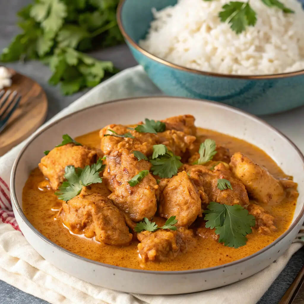 creamy crispy singapore butter chicken
