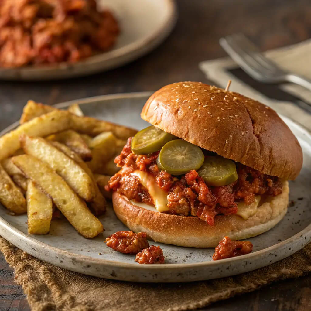 delicious cajun chicken sloppy joes