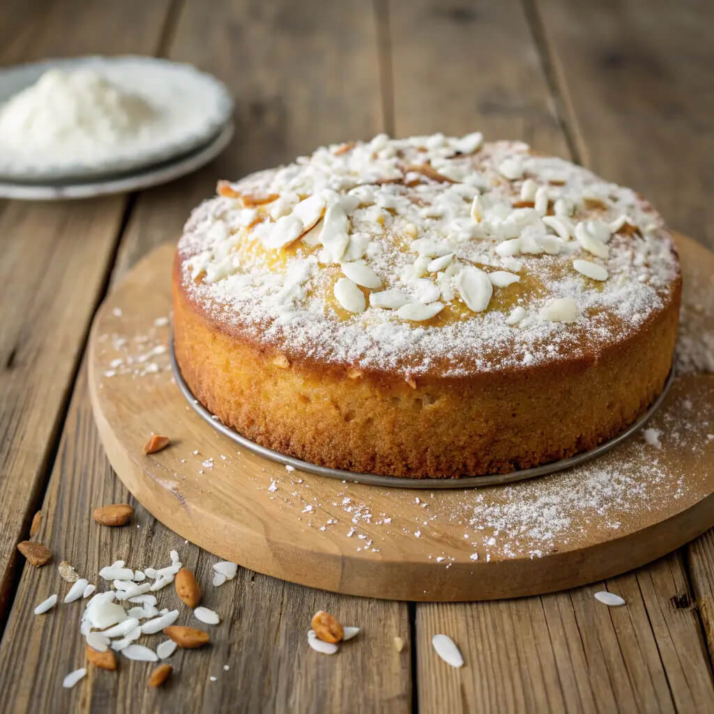 flourless almond coconut cake recipe