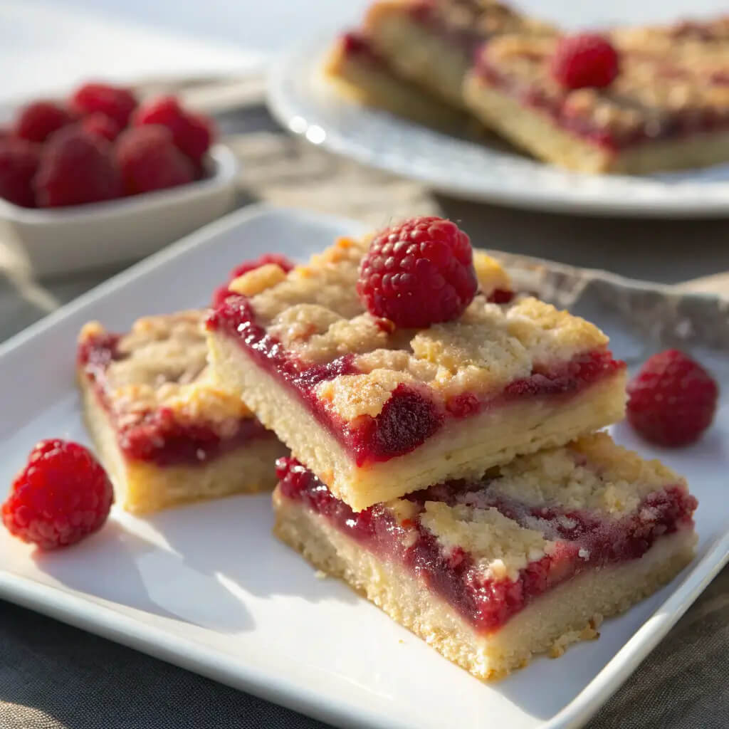 gluten free raspberry bars