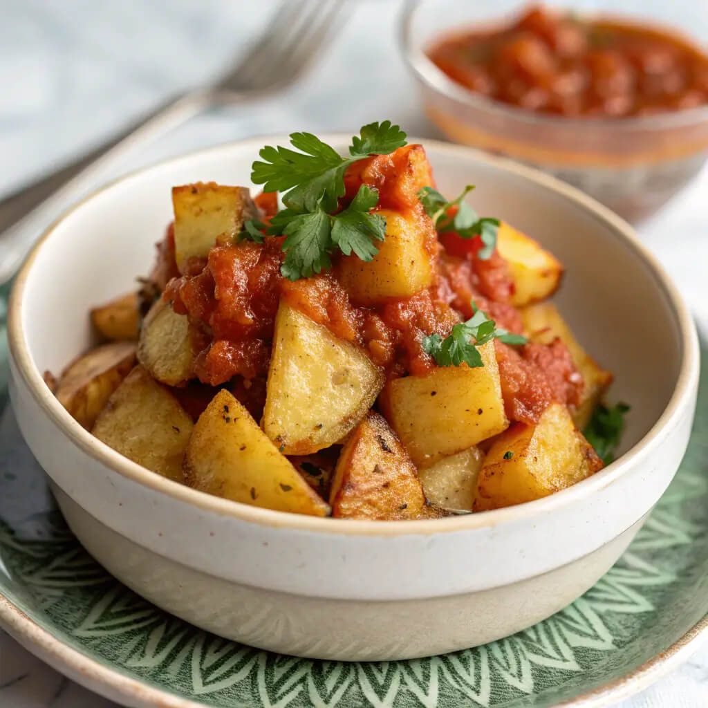 healthy patatas bravas recipe
