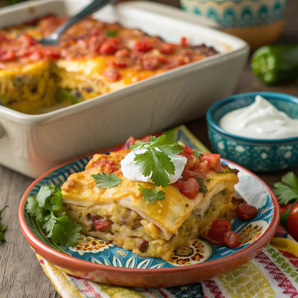 huevos rancheros breakfast casserole