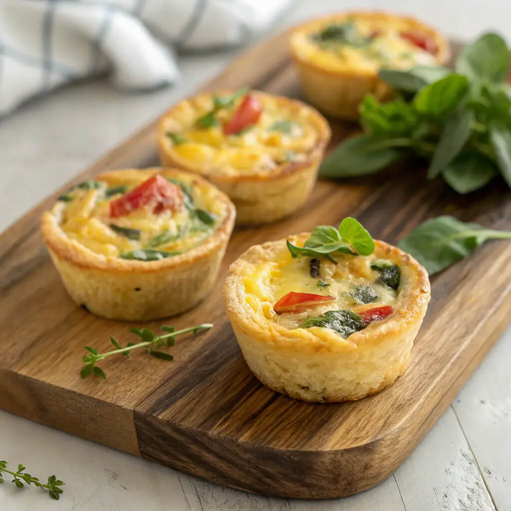 mini crustless quiches