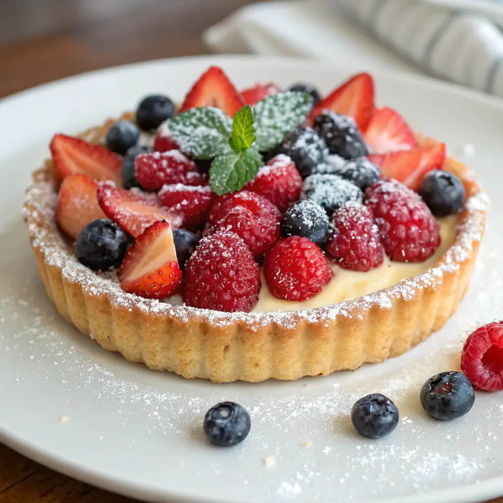 mixed berry tart