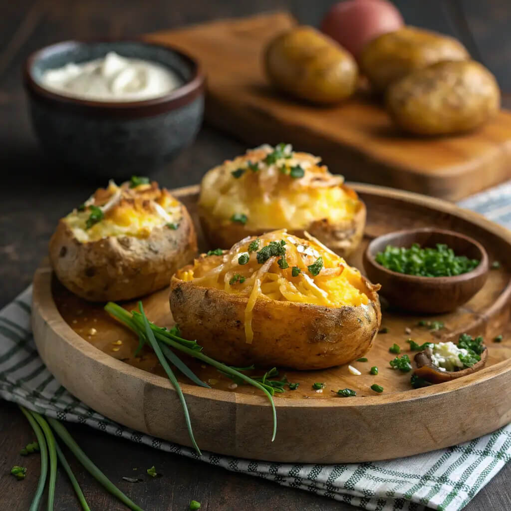 potato cheddar chive bakes