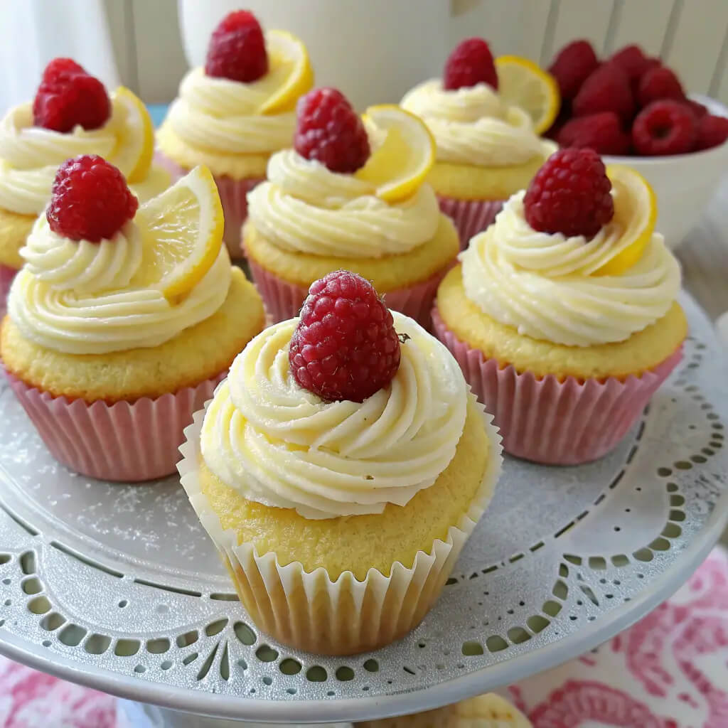 raspberry lemon heaven cupcakes