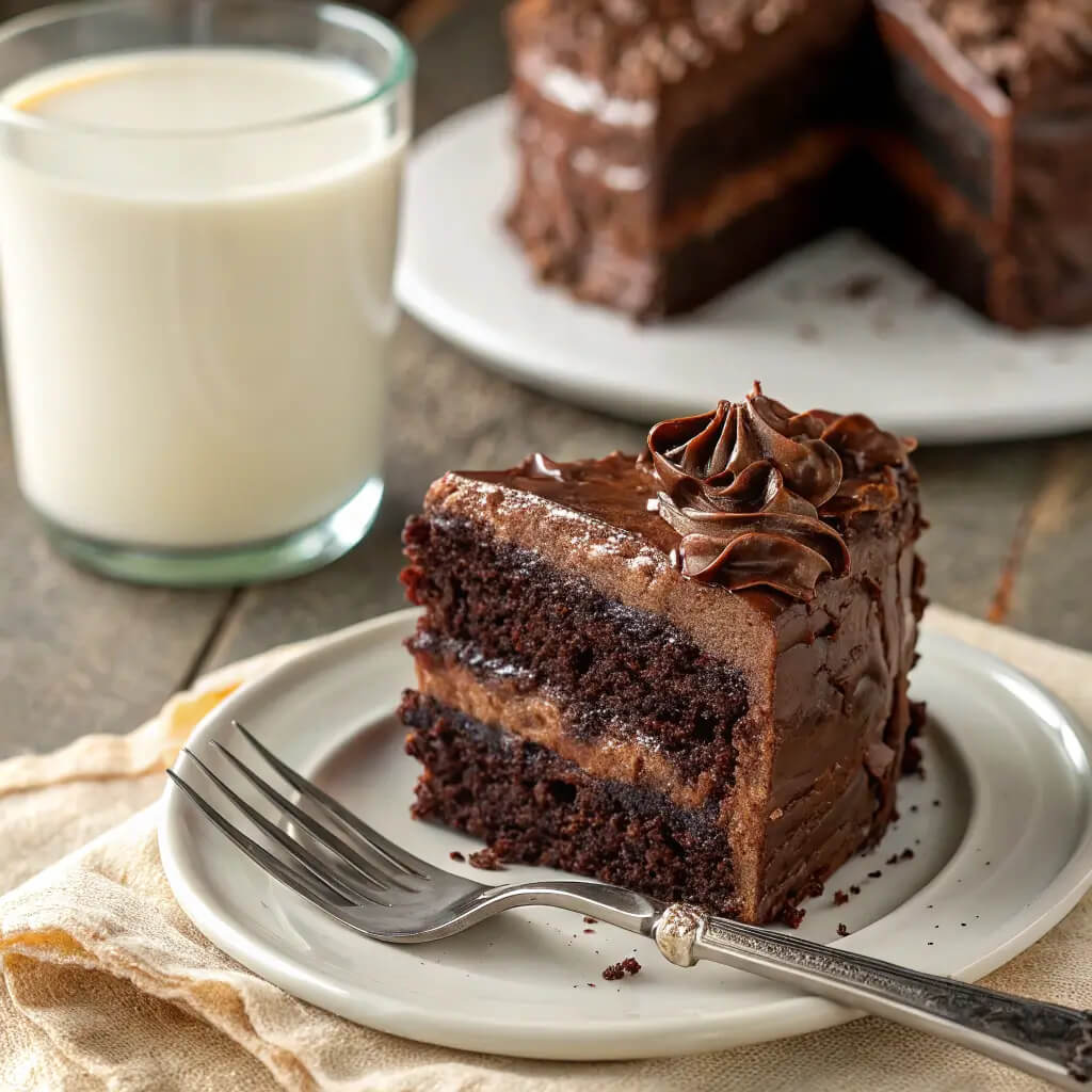 rich and moist chocolate cake