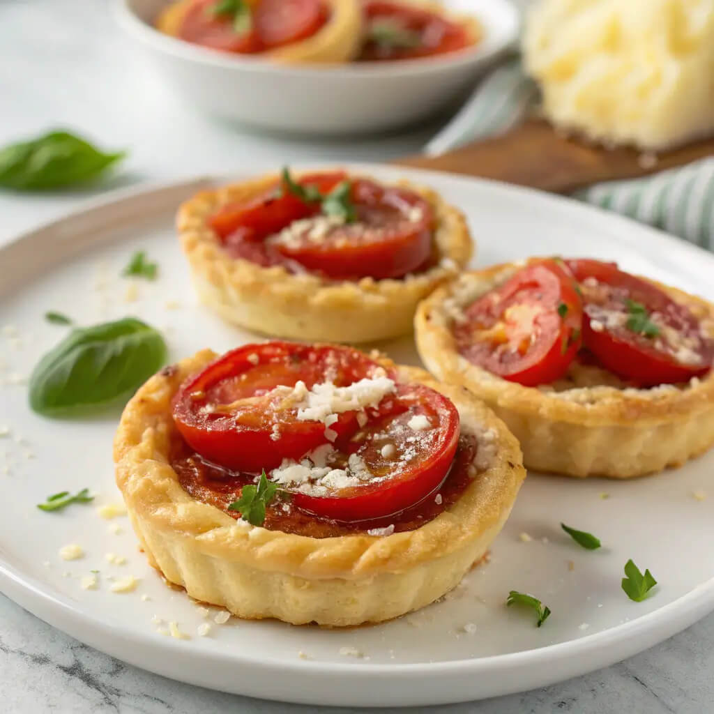tomato tartlets with puff pastry