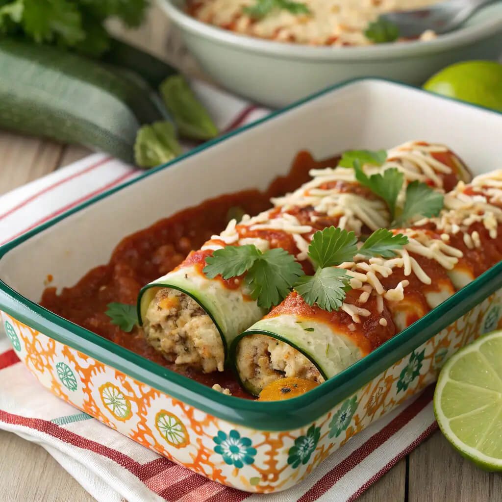 zucchini enchilada roll ups recipe