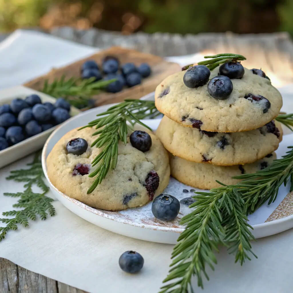 ancient alchemy inspired blueberry spruce cookies recipe
