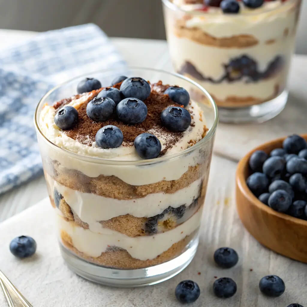 blueberry tiramisu trifle