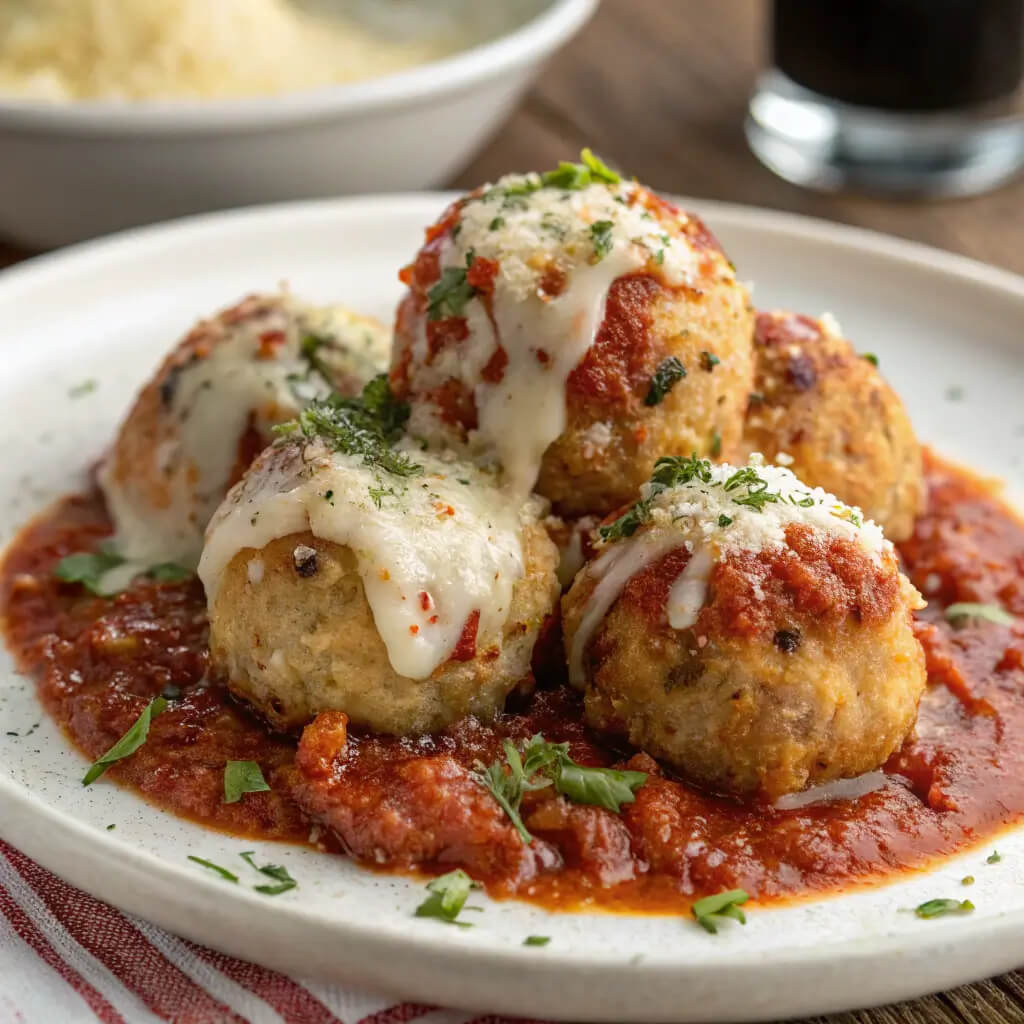chicken parmesan meatballs