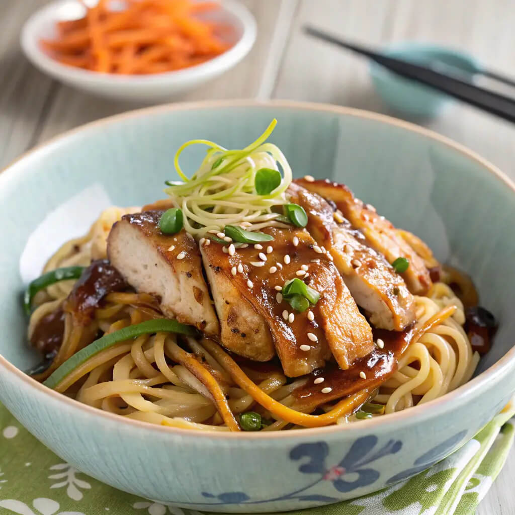 chicken teriyaki noodles