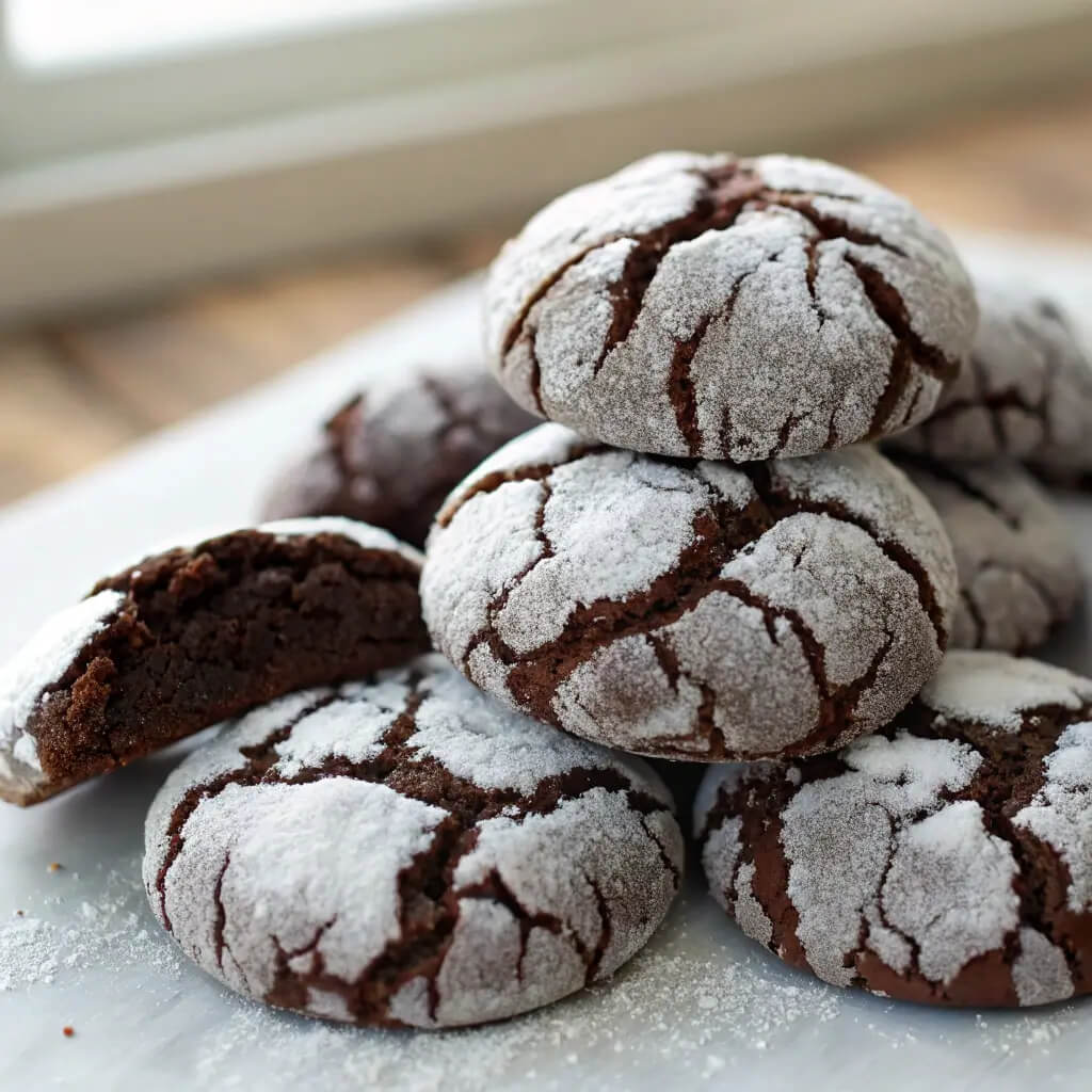 chocolate crinkle cookies