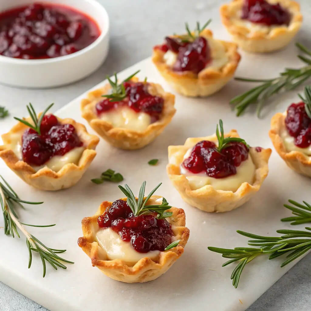 cranberry brie bites