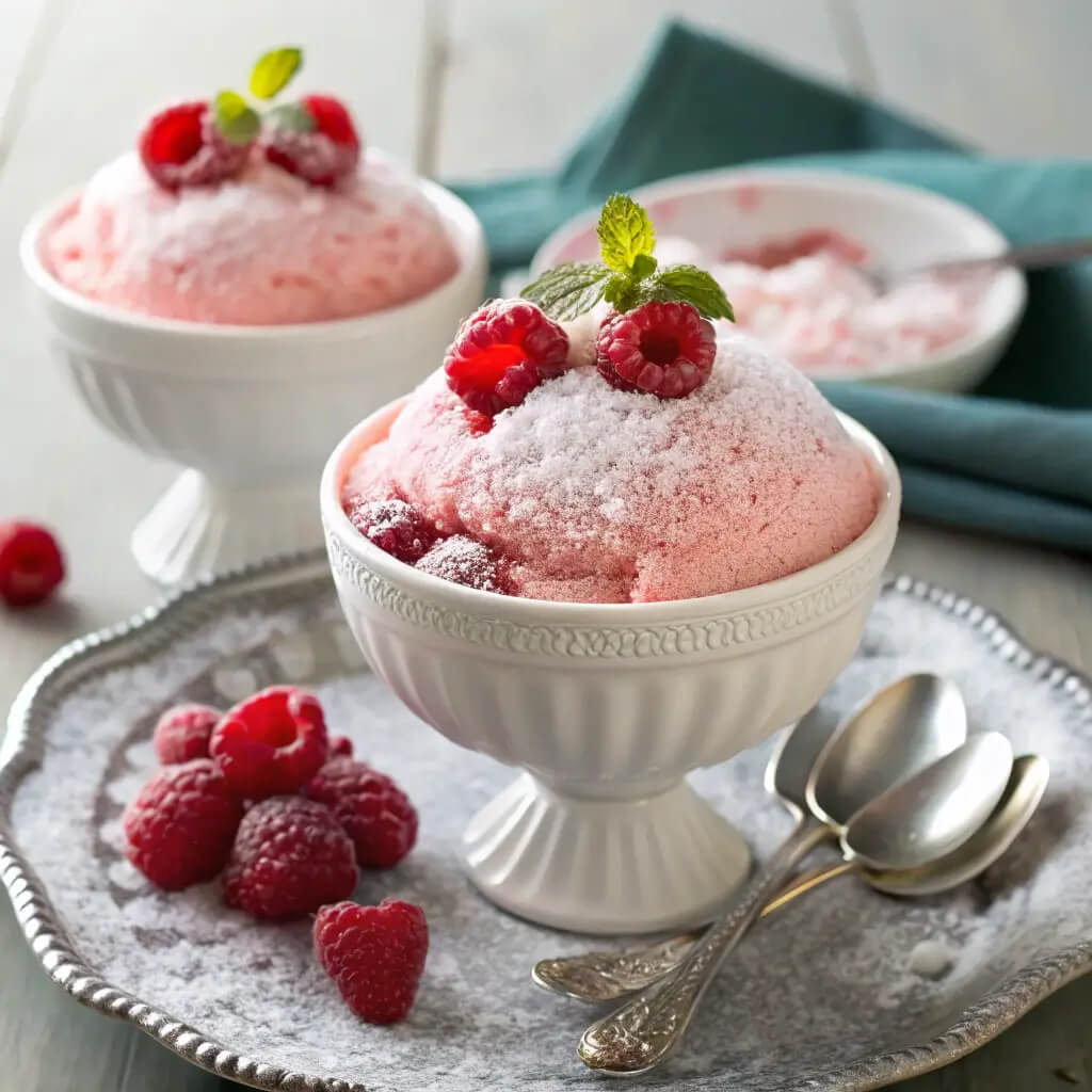 frozen raspberry souffle