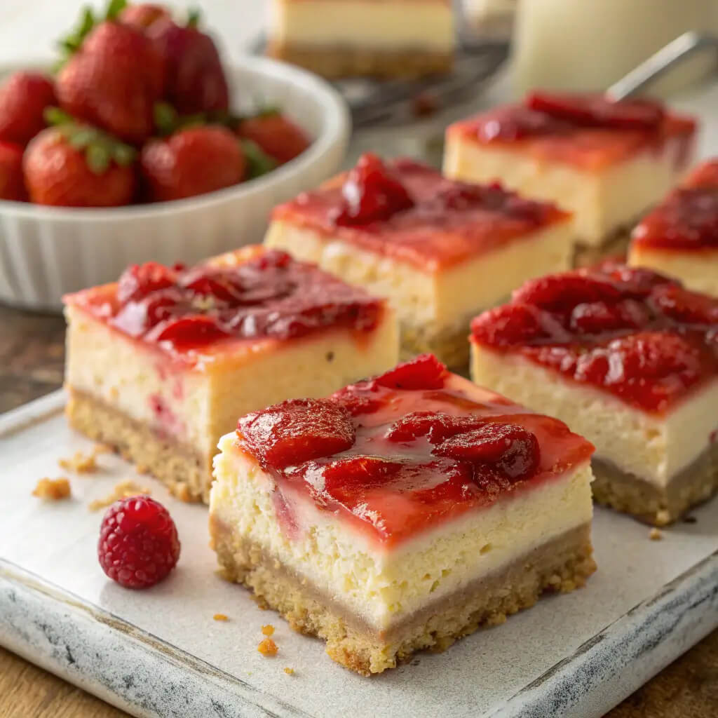 golden oreo strawberry cheesecake bars
