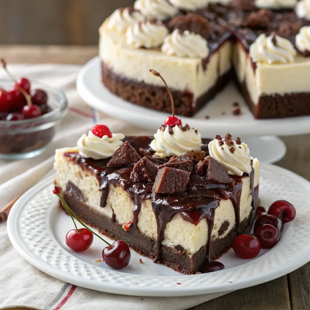 hot fudge sundae brownie cheesecake