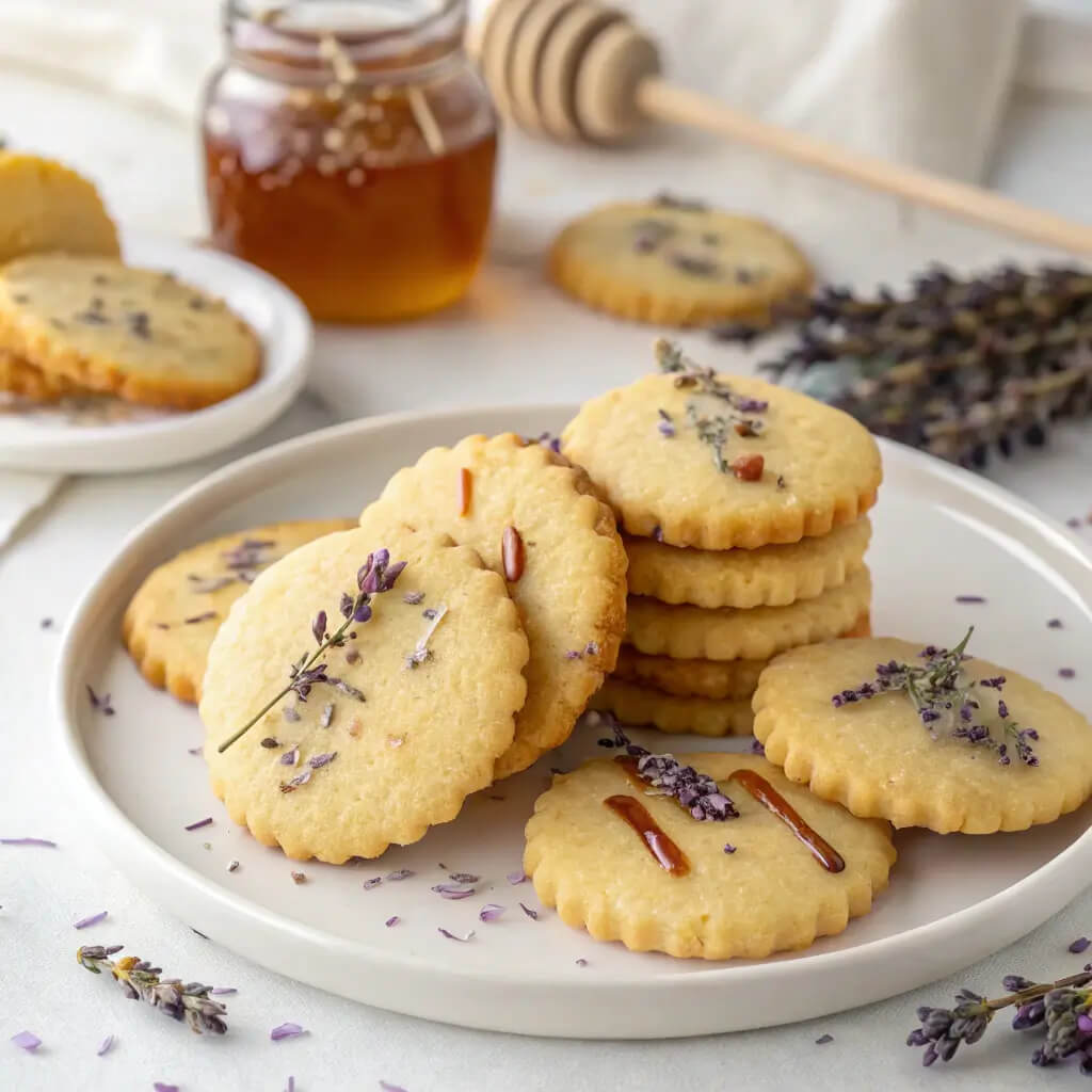 lavender honey crunch cookies