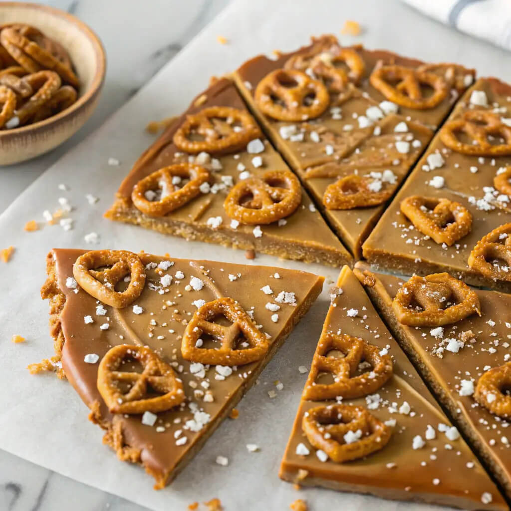 salted caramel pretzel bark