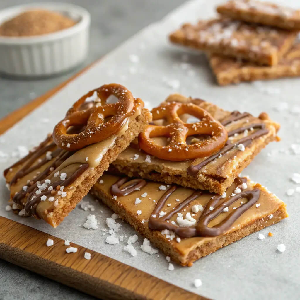 salted caramel pretzel snap
