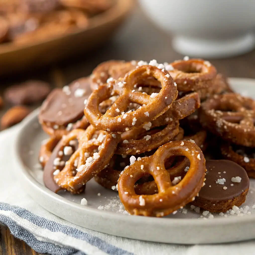 salted caramel pretzel snaps