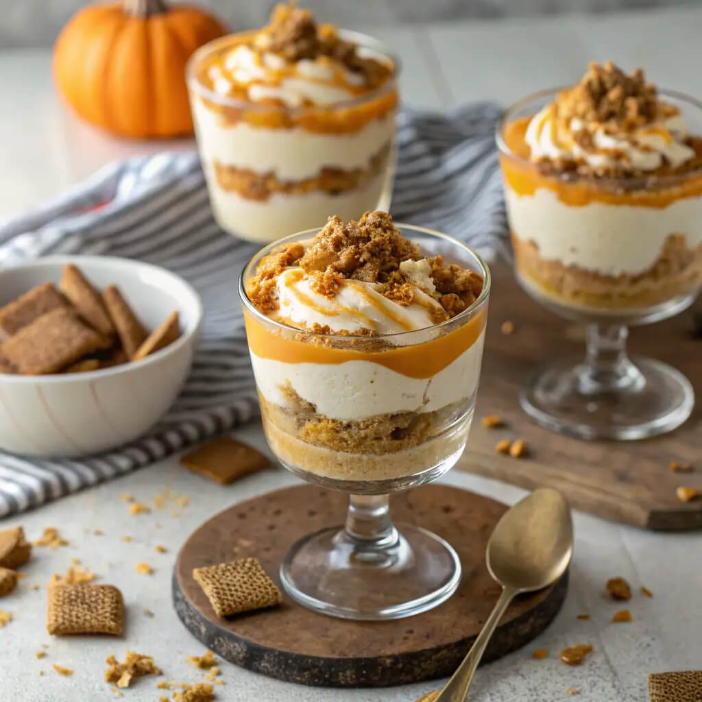 salted caramel pumpkin parfaits