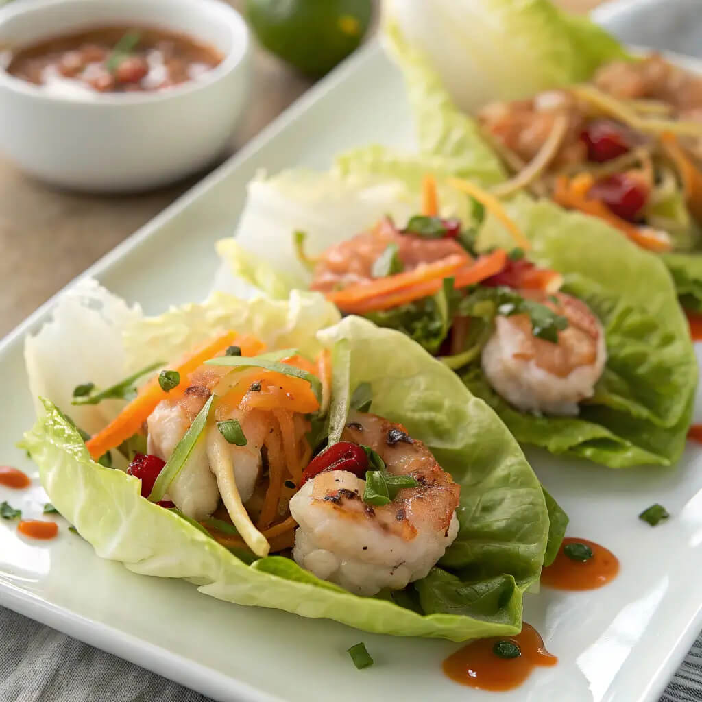 shrimp lettuce wraps