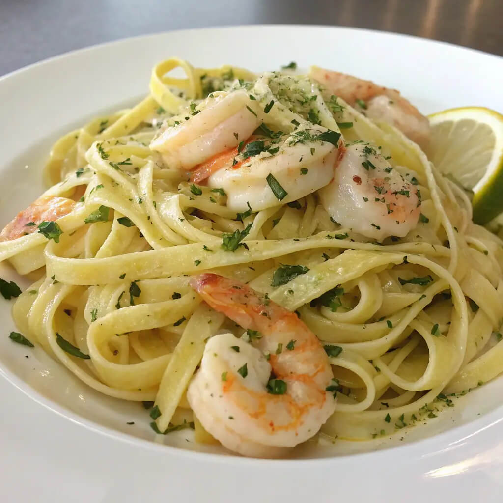 shrimp linguine
