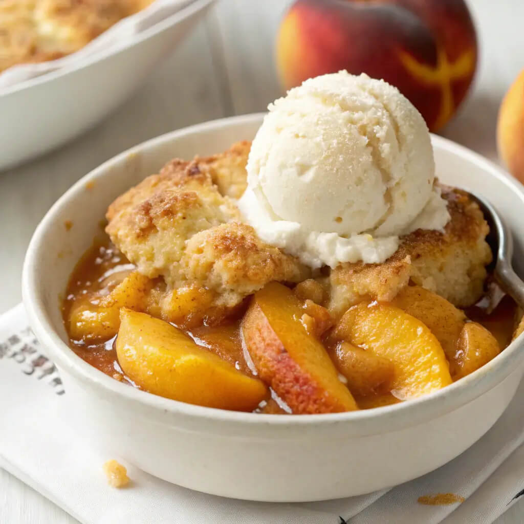 southern peach cobbler