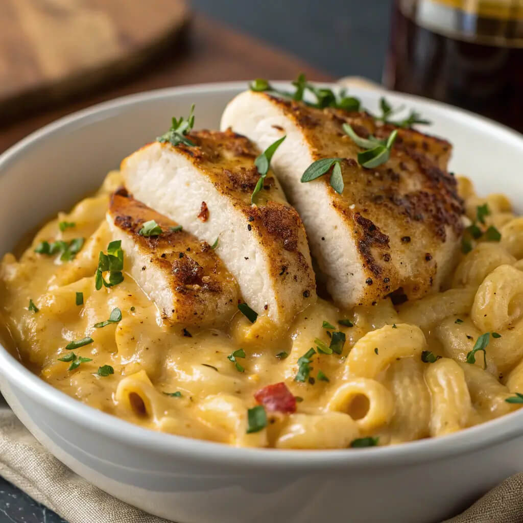 tuscan chicken mac and cheese
